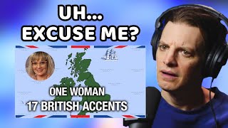 American Reacts to 17 British Accents [upl. by Nishom]