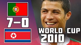 Portugal 7  0 Korea DPR  Extended highlights  World Cup 2010 [upl. by Koralle591]