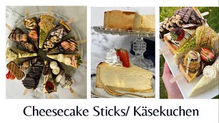 Cheesecake Klassischer Käsekuchen Saftigamp Lecker Cheesecake Sticks Käsekuchen am Stiel [upl. by Akena597]