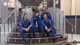 Four ESA astronauts training at Star City [upl. by Ardnuahs]