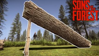 Deadfall Trap  One Shots Everything  Sons of The Forest [upl. by Kinsman]