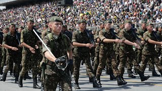 DESFILE CÍVICO MILITAR SP  EXÉRCITO BRASILEIRO [upl. by Sanson]