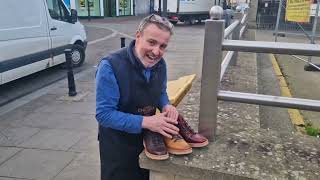 Frank Boot by Barker Shoes Review in Burgundy  Chocolate  Cedar Grain [upl. by Oinegue]