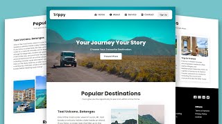 React JS Project  Responsive Tour and Travel Website Beginner React JS [upl. by Asil]