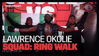 Anthony Joshua amp Israel Adesanya walk Lawrence Okolie to ring for Cieslak fight [upl. by Hildick]