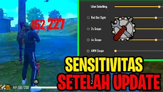 SETELAH UPDATE‼️ SENSITIVITAS FREE FIRE TERBARU AUTO HEADSHOT RED AIM👽🎯 [upl. by Avron]