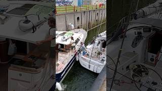 🛥️ Vlissingen Netherlands🇳🇱 Sluicebox TravelwithHugoF boatlock sluicebox sluice sluis [upl. by Ikkela]