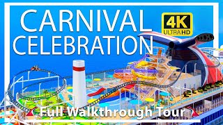 Carnival Celebration  Full Walkthrough Tour amp Review  Brand New Ship  Carnival Cruise Lines [upl. by Lerat836]