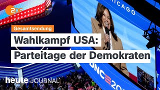 heute journal vom 200824 Parteitag der Demokraten Russische Kriegsgefangene Sachsens Wirtschaft [upl. by Stead]