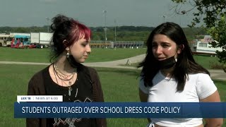 Students outraged over school dress code policy [upl. by Lleruj]