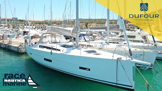 Sali a bordo del Dufour 430 3 cabine 2 bagni  Race Nautica Marine [upl. by Seaman]