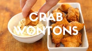 Crispy Crab Wontons with Curried Togarashi Dipping Sauce Recipe [upl. by Armbrecht]