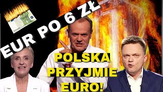 KURS EURO PO 6 ZŁ POLSKA PRZYJMIE EURO [upl. by Adnolat942]