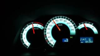 Toyota Corolla Verso 2007 Acceleration Top Speed [upl. by Arbe]