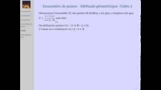 Ensembles de points  Méthode géométrique  Vidéo 2 [upl. by Parrie]