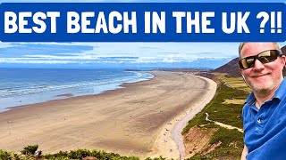 Is Rhossili The Best Beach In The Uk Exploring In a VW Grand California Campervan [upl. by Adaner]