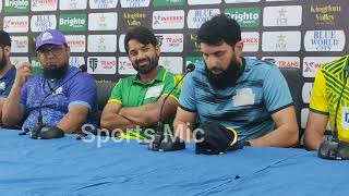 Champions Cup Mentors and Captains Press Conference  Misbah Ul Haq fun with Saqlain Mushtaq [upl. by Ttenaj]