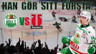 Han stryker måltorkan mot Närke Rögle BK VS Örebro HK mål hilights och klacksång [upl. by Anaigroeg914]