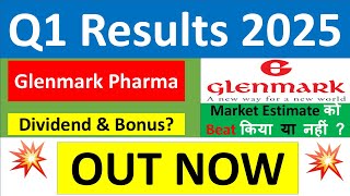 GLENMARK PHARMA Q1 results 2025  GLENMARK PHARMA results today  GLENMARK PHARMA Share News today [upl. by Aelaza]