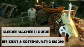 New World Kleidermacherei Guide Deutsch  Level 1  200  Rüstungsschmieden Leveln amp Rang erhöhen [upl. by Clintock]