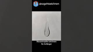 Tropfen zeichnen mit Bleistift  💦 Wassertropfen zeichnen einfach [upl. by Bushore]