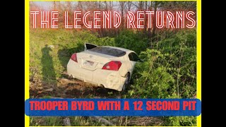 LEGEND TROOPER BYRD RETURNS Quick 12 second PIT Maneuver ends Little Rock pursuit police chase [upl. by Narf]