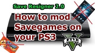 How to MOD Savegames on PS3  Save Resigner 20  Full Tutorial HD [upl. by Nivak522]