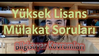 Yüksek Lisans Mülakat Soruları Akademik Soru Cevap 23 Ocak 2016 [upl. by Aelram]