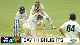 Thirteen wickets fall on dramatic opening day  Marsh Sheffield Shield 202021 [upl. by Nesyla]