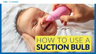 How to use a nasal aspirator or suction bulbPoire aspirante ou mouchebébé mode demploi [upl. by Renick]