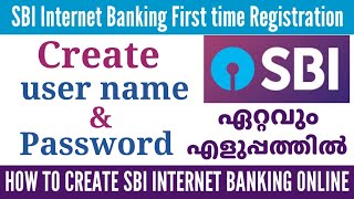 SBI Online Net Banking Registration  SBI Internet Banking Registration  Create Username amp Password [upl. by Ahselet873]