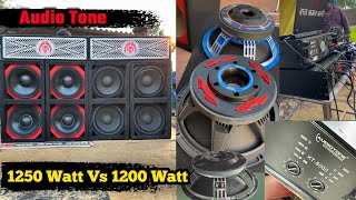 Audio tone 1250 watt Vs 1200 watt  Audio Tone XT 8000 Amplifier Testing  Dj Raj Kamal Basti [upl. by Leonora]