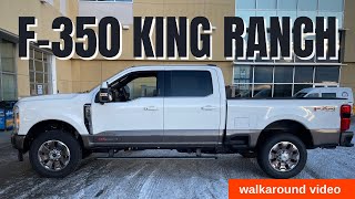 2023 Ford F350 King Ranch walkaround vehicle [upl. by Phira]