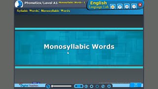 Monosyllabic words Phonetics  English language lab [upl. by Jerome]