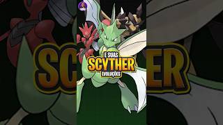 Scyther e suas evoluções Pokémon Pokemon Scyther Scizor [upl. by Angadresma]