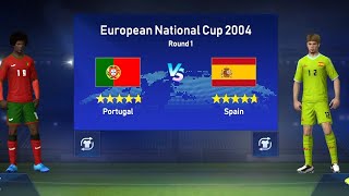 Portugal VS Spain l European national cup round 1 football ⚽ [upl. by Llesig]