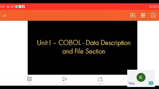 Cobol data description  file section 10720 [upl. by Kalagher]