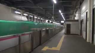 Passing the fastest Shinkansen 320kmh 新花巻駅320kmhで通過 [upl. by Ravo]