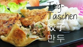 Asiatische TeigtaschenMaultaschen Rezept 饺子Jiaozi 锅贴Guotie Yaki Gyoza 만두Mandu Cảo Tử [upl. by Higginson]