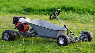 Homemade 200cc WHEELBARROW GoKart [upl. by Calista]