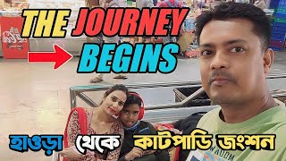 Howrah To Katpadi Junction Journey  SMVB SF Express 3A  First Day  Train Journey Vlog [upl. by Nelac]