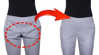 A sewing trick how to fix creases on the trousers simply [upl. by Alaaj346]