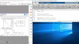 Cubic Spline Interpolation with Matlab [upl. by Fronia]