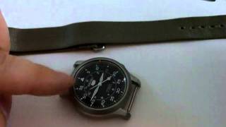 Montre automatique Seiko 5 Military  bracelet NATO [upl. by Naveb182]