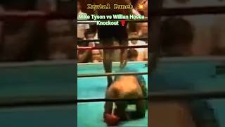 Mike Tyson vs Willian HoseaBrutal Knockout 🥊 boxer boxing classic miketyson william punch ko [upl. by Sadnalor]