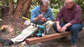 How to Build a Wooden Foot Bridge [upl. by Airotahs]