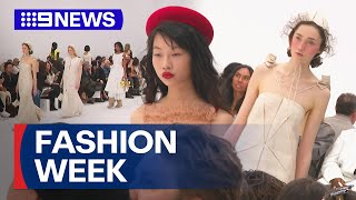 2024 Australian Fashion Week underway in Sydney  9 News Australia [upl. by Appleby]