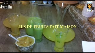 JUS DE FRUITS FAIT MAISON عواصر رمضان🌙🌙 بمذاق رائع و منعش [upl. by Sunev]