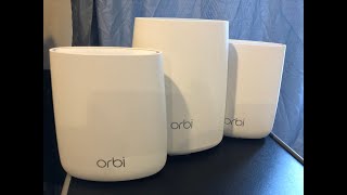 USED NETGEAR Orbi AC2200  RBR40  RBS20  TriBand Mesh WiFi System 3pack Review eBay 04162022 [upl. by Forward]