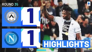 UDINESENAPOLI 11  HIGHLIGHTS  Success rescues late draw for Udinese  Serie A 202324 [upl. by Primo300]